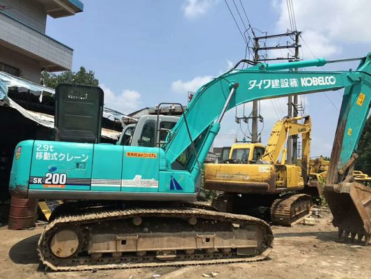 Sk200-6 werkuren van 3798h 0.7m3 Emmer het Gebruikte Kobelco Graafwerktuig leverancier