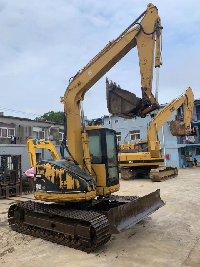 11.3rpm klasseerbaarheid Japan Op zwaar werk berekende 308B Gebruikte CAT Excavator 0