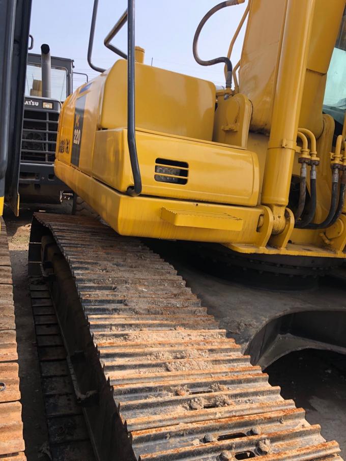 5.5km/H snelheids107kw pc220-7 Kruippakje Gebruikt KOMATSU Graafwerktuig 0